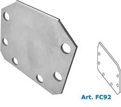 drawing Inoxsystem Infinity end cap flange in stainless steel