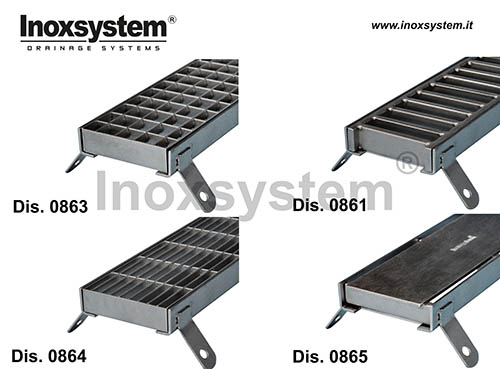 Accesorios para rejillas armazón en acero inoxidable para rejillas de inspección