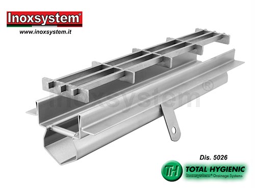 Caniveau de drainage bords droits verticaux arrondis en acier inoxydable en acier inoxydable